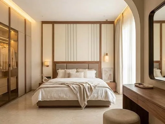 A Master Bedroom Renewed in Jaipur after Interlay interior transformation