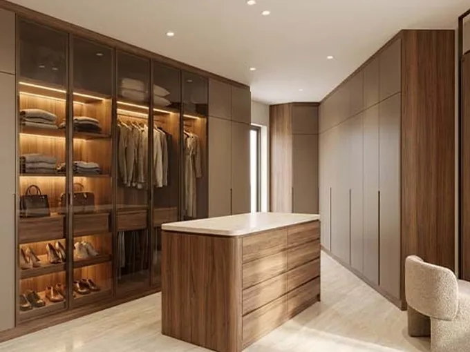 A Walk-in Wardrobe Built in Jaipur after Interlay interior transformation