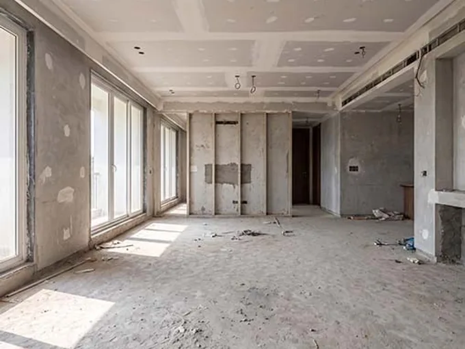 A Living & Dining Reborn in Jaipur before Interlay interior transformation