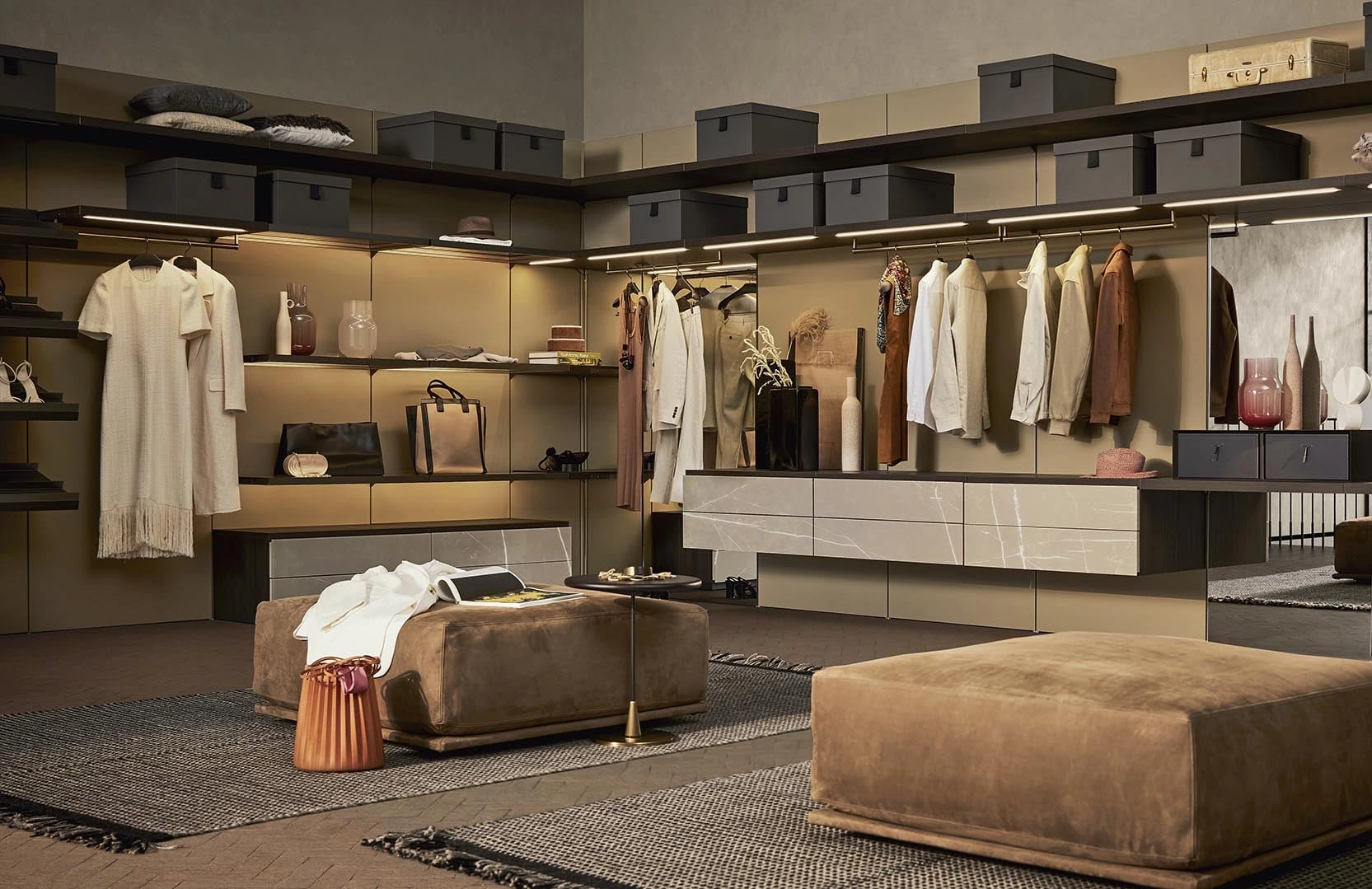 Luxury bedroom wardrobe design in Jaipur